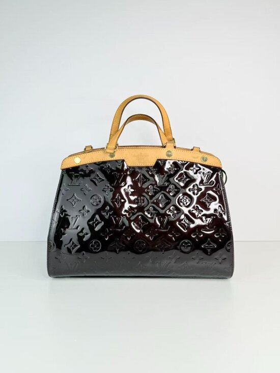 Louis Vuitton Handbags - Louis Vuitton Brea MM Monogram Vernis Patent Leather Satchel Bag